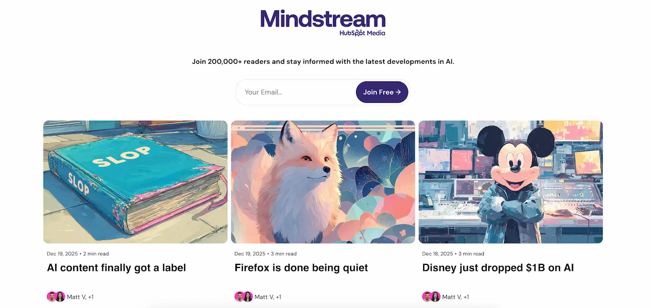 Mindstream: eine Referenz des wöchentlichen KI-Watchdogs für Profis