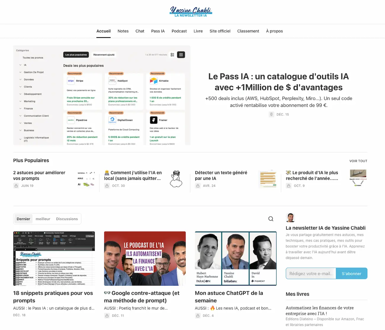 Der KI-Newsletter von Yassine Chabli: Analysen, Tools und Anwendungsfälle