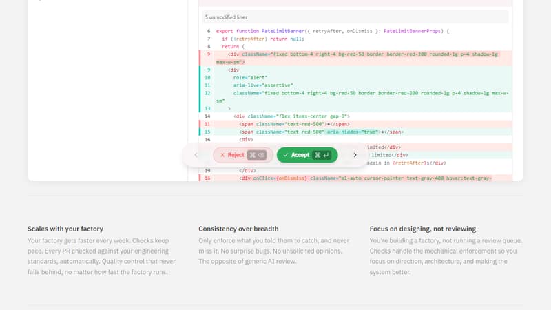 Screenshot of Continue's interface (the tool you want to replace)