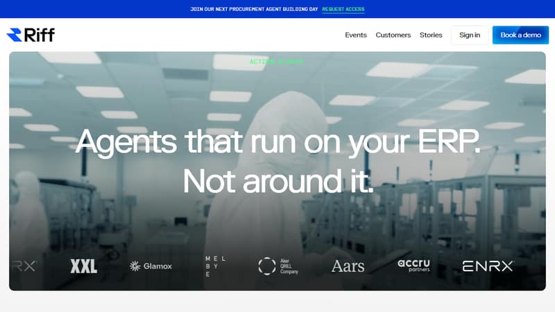 Screenshot of Databutton's homepage in May 2026