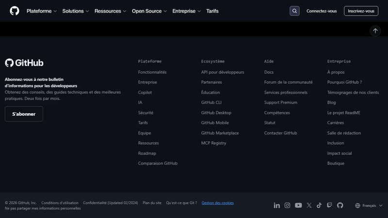 Capture de l'interface GitHub Copilot en mai 2026