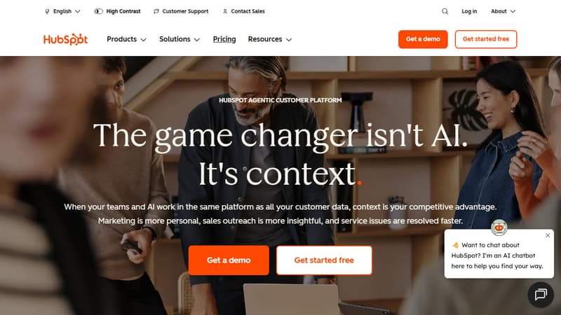 Screenshot der Startseite von HubSpot Breeze im Mai 2026