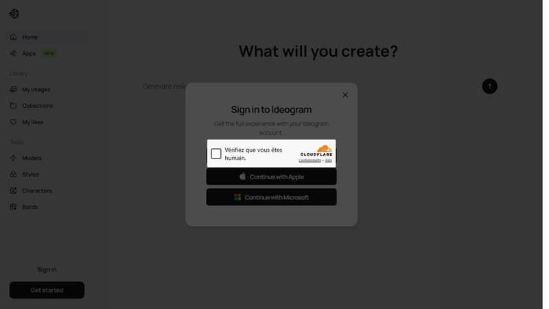Capture de l'interface Ideogram en mai 2026