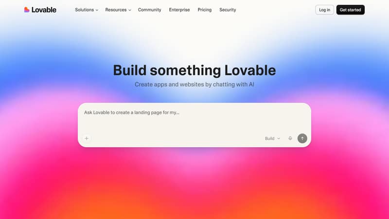 Capture de l'interface Lovable en mai 2026